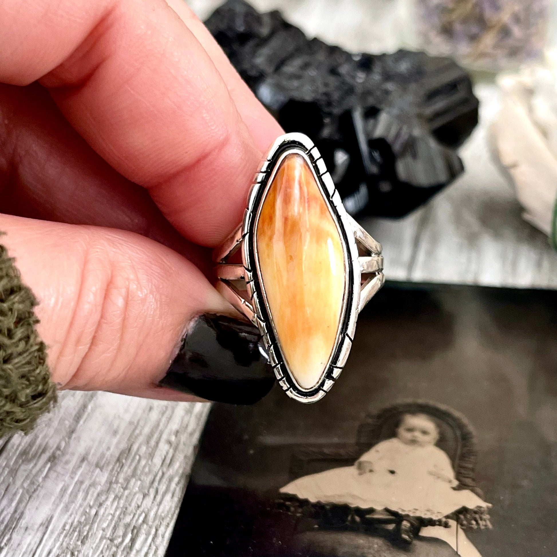 Big Statement Ring, Big Stone Ring, Bohemian Ring, boho jewelry, boho ring, crystal ring, CURATED- RINGS, Etsy ID: 1419656751, Festival Jewelry, gypsy ring, Jewelry, Large Crystal, Purple Stone Ring, Rings, Spiny Oyster Ring, Statement Rings, Sterling Sil