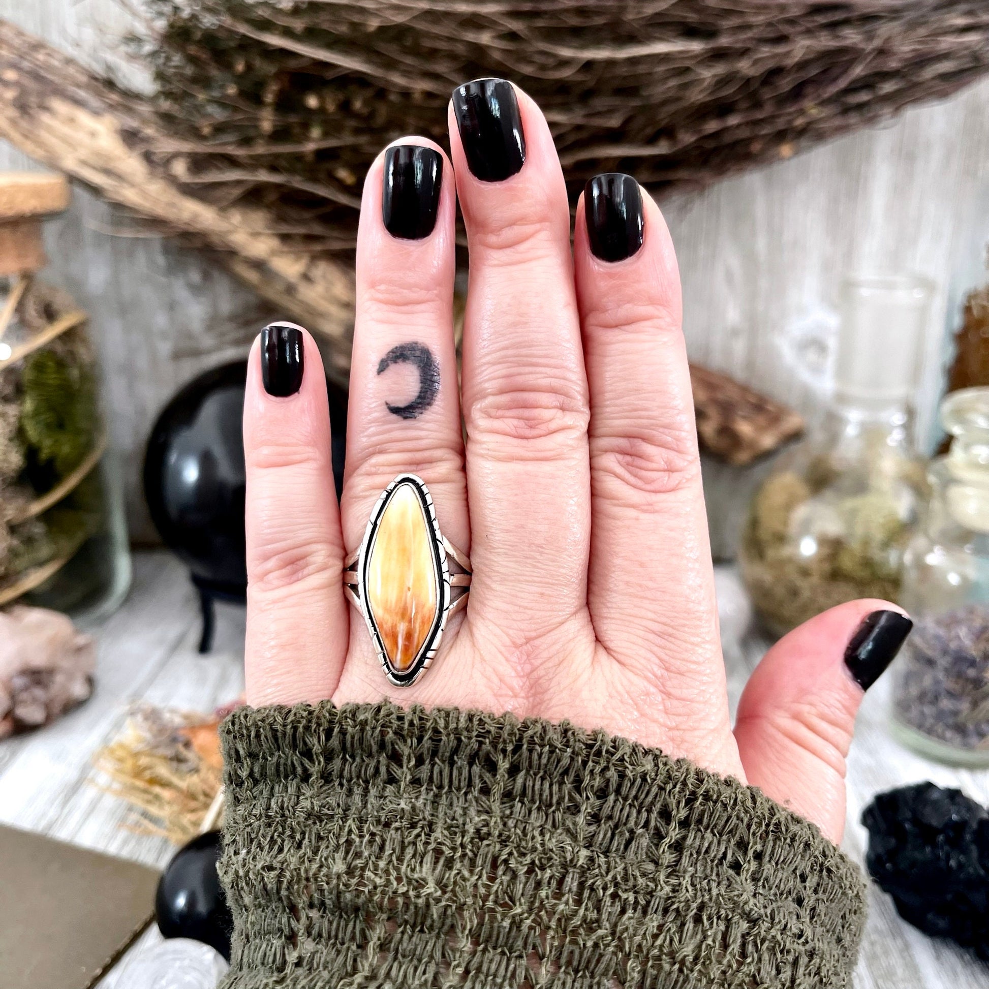 Big Statement Ring, Big Stone Ring, Bohemian Ring, boho jewelry, boho ring, crystal ring, CURATED- RINGS, Etsy ID: 1419656751, Festival Jewelry, gypsy ring, Jewelry, Large Crystal, Purple Stone Ring, Rings, Spiny Oyster Ring, Statement Rings, Sterling Sil