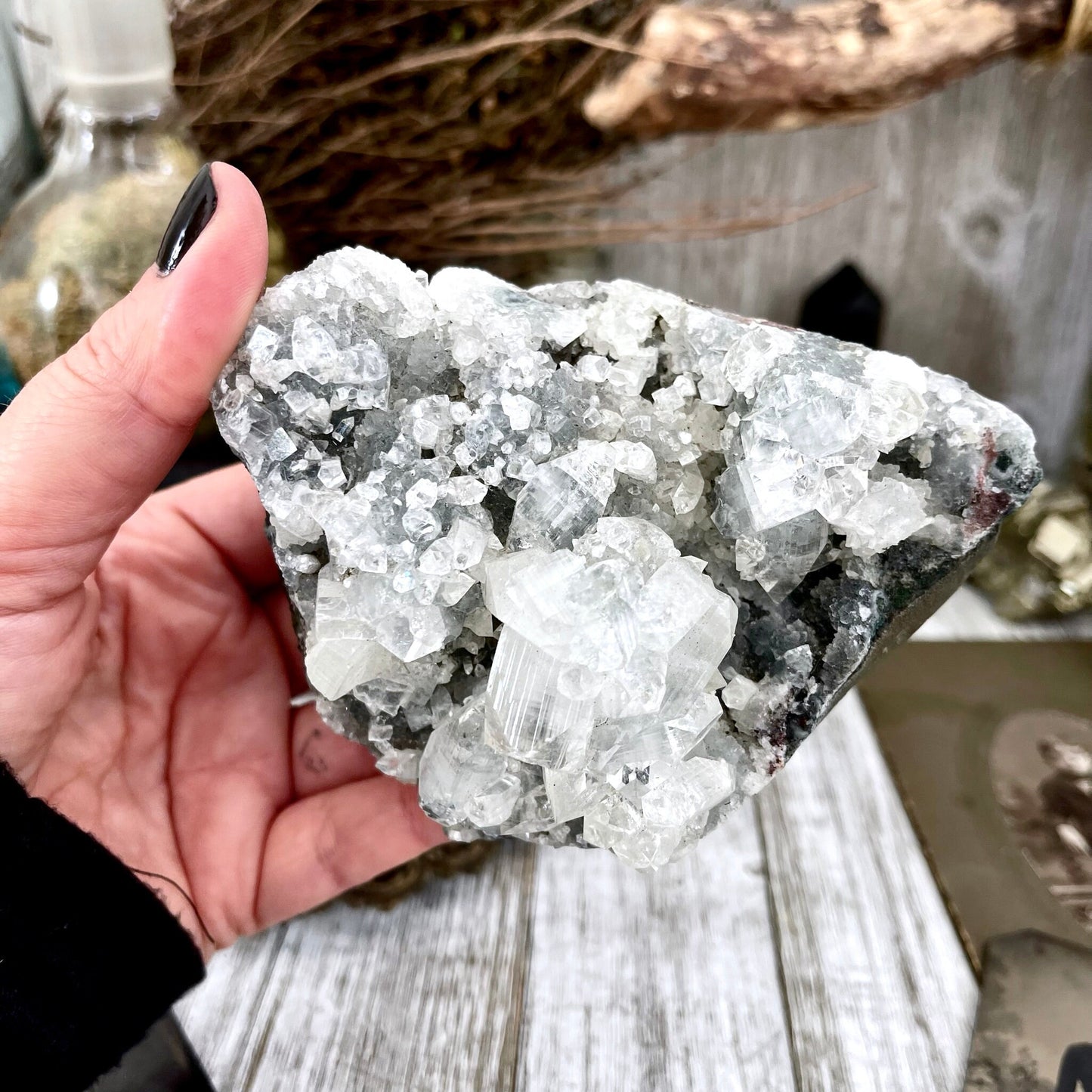 Apophyllite Crystal Cluster / FoxlarkCrystals.