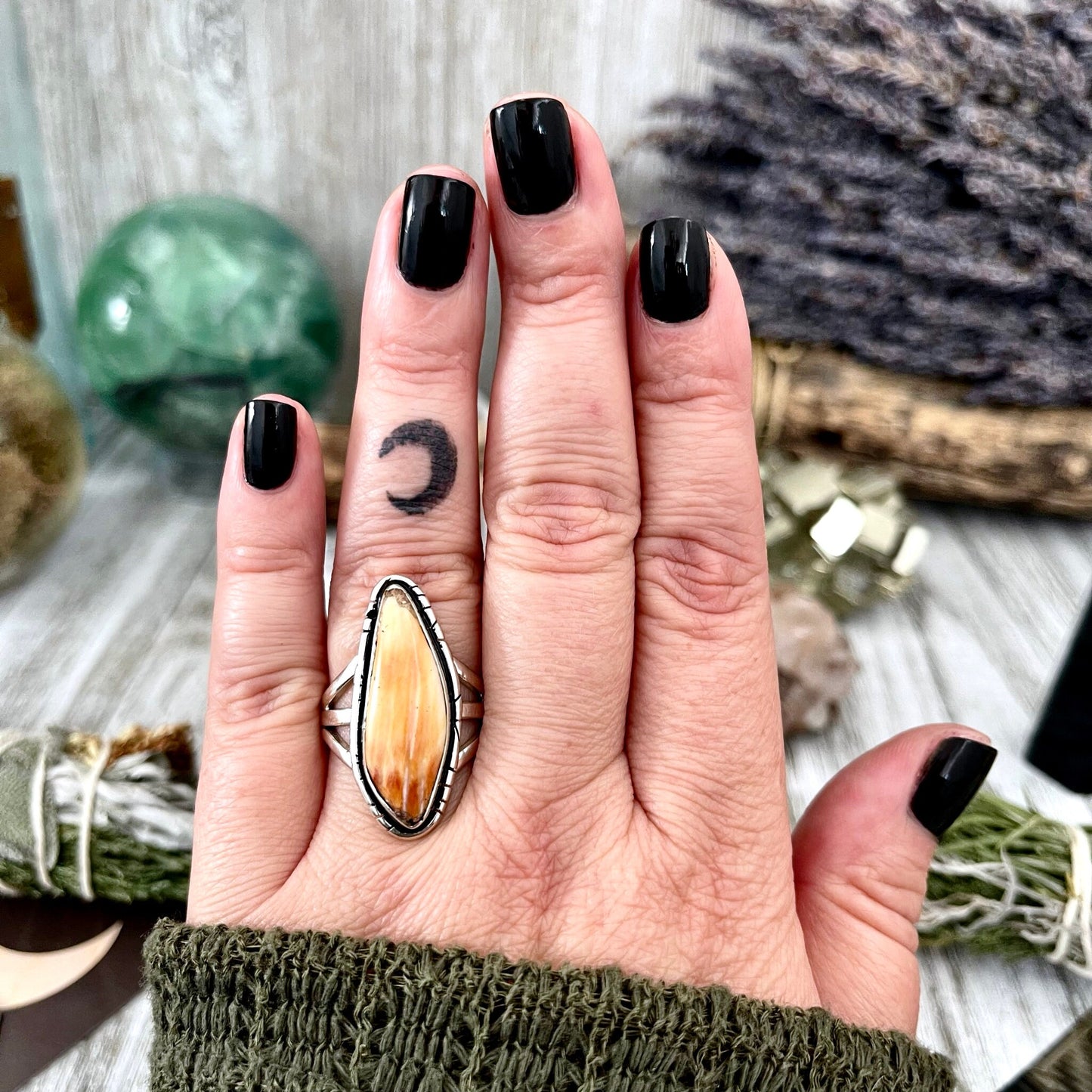 Bohemian Ring, boho jewelry, boho ring, crystal ring, CURATED- RINGS, Etsy ID: 1508937963, Festival Jewelry, gypsy ring, Jewelry, Large Crystal, Rings, Statement Rings, Sterling Silver, Sterling Silver Ring