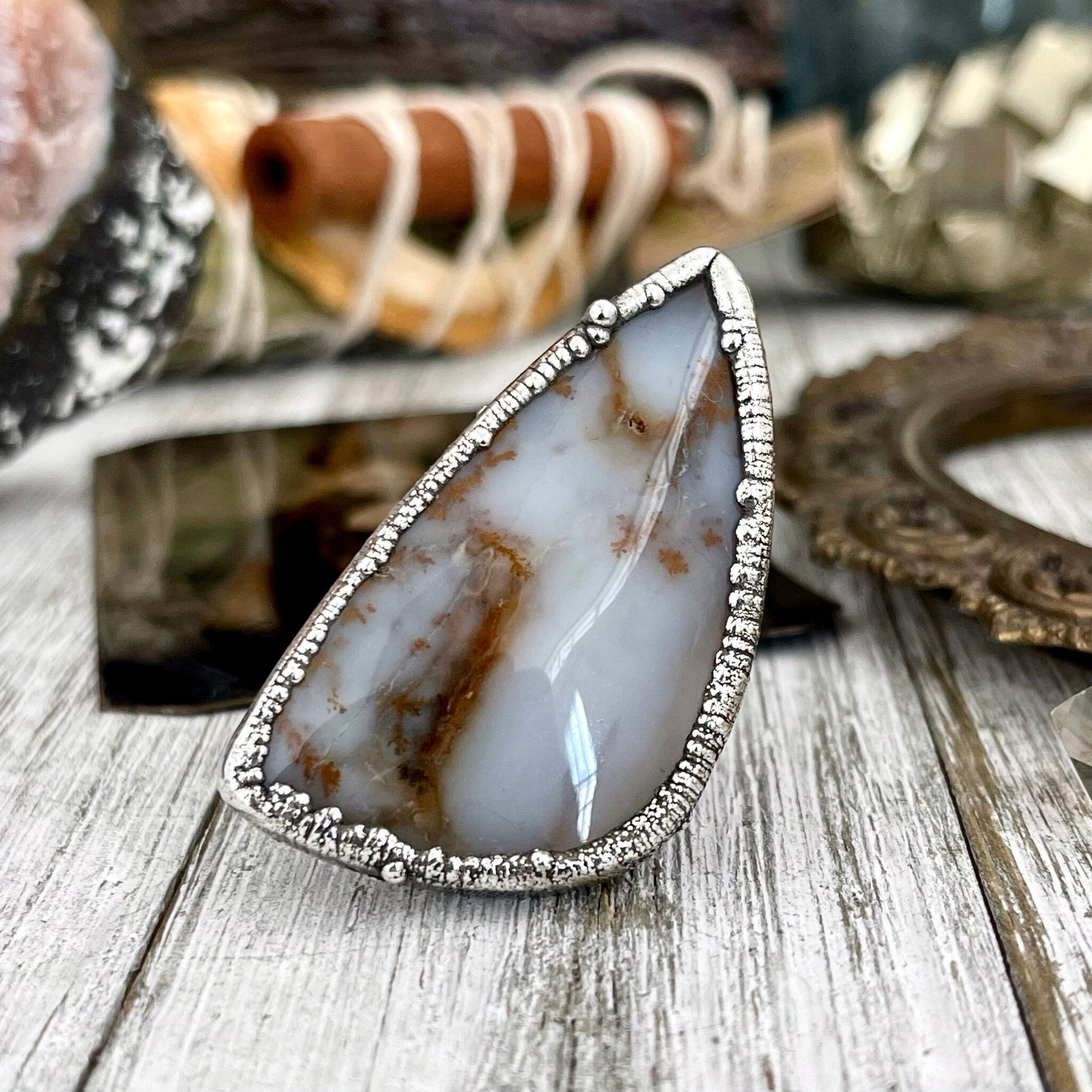 Big Bold Jewelry, Big Crystal Ring, Big Silver Ring, Big Statement Ring, Big Stone Ring, Bohemian Jewelry, Etsy ID: 1528050177, FOXLARK- RINGS, Jewelry, Large Boho Ring, Large Crystal Ring, Natural stone ring, Rings, silver crystal ring, Silver Jewelry, S