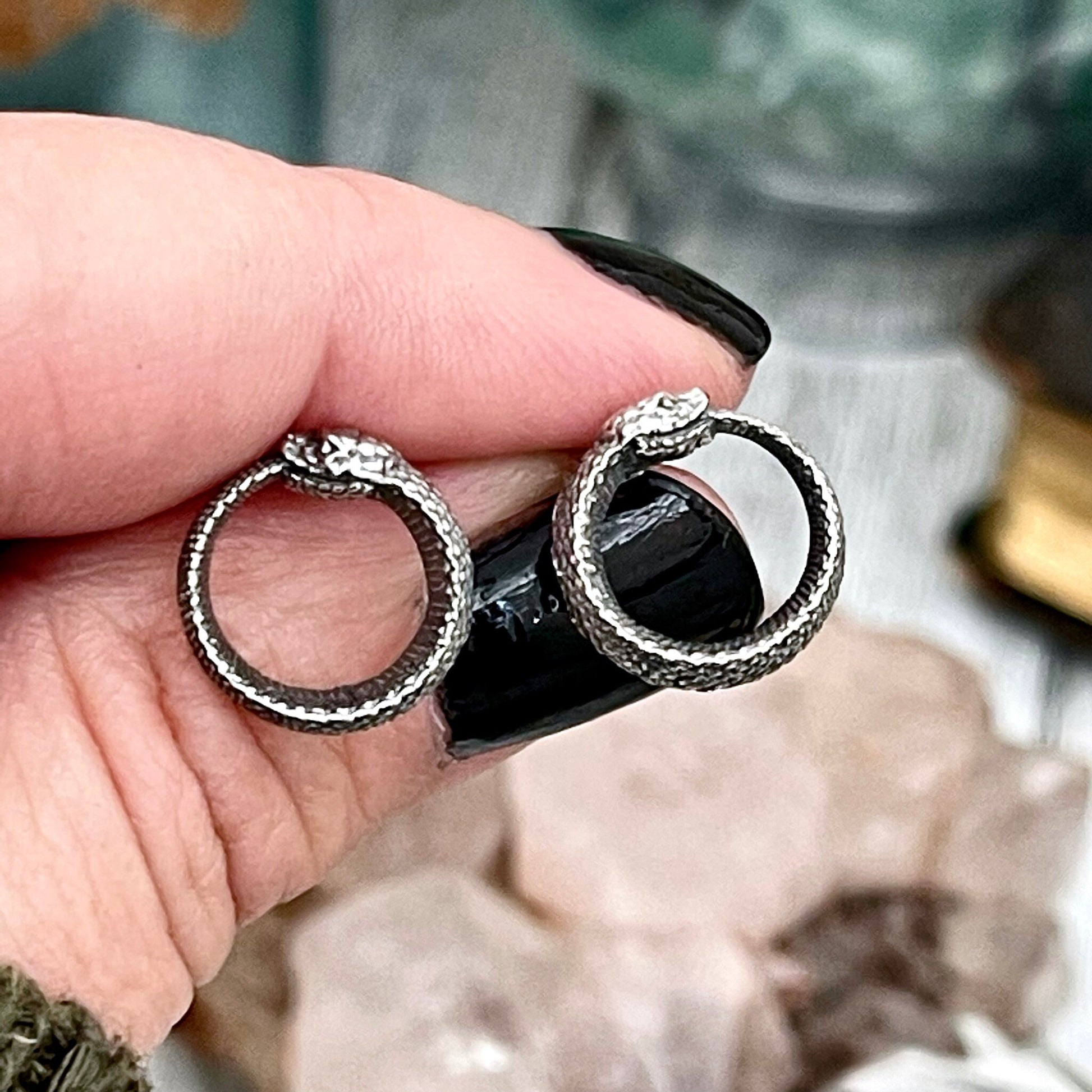 Big Earrings, bohemian earrings, Boho Earrings, Dangly Earrings, Earrings, Etsy ID: 1513904166, Geometric Earrings, Hoop Earrings, Jewelry, Long Earrings, Ouroboros Earrings, Silver Earrings, Silver Stud Earrings, Snake Earrings, Sterling silver, Stud Ear