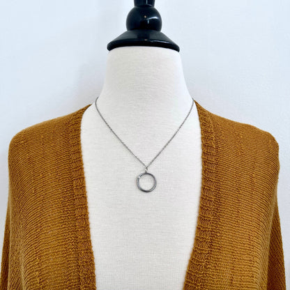 Tiny Talisman Collection - Ouroboros Snake Pendant 26x21mm