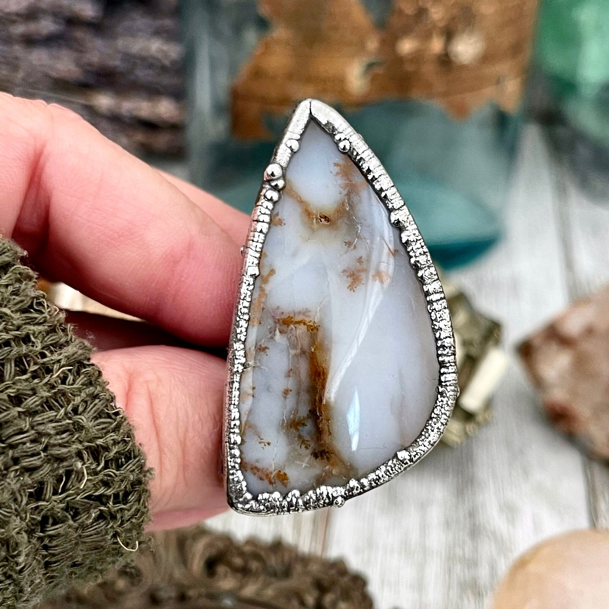 Big Bold Jewelry, Big Crystal Ring, Big Silver Ring, Big Statement Ring, Big Stone Ring, Bohemian Jewelry, Etsy ID: 1528050177, FOXLARK- RINGS, Jewelry, Large Boho Ring, Large Crystal Ring, Natural stone ring, Rings, silver crystal ring, Silver Jewelry, S