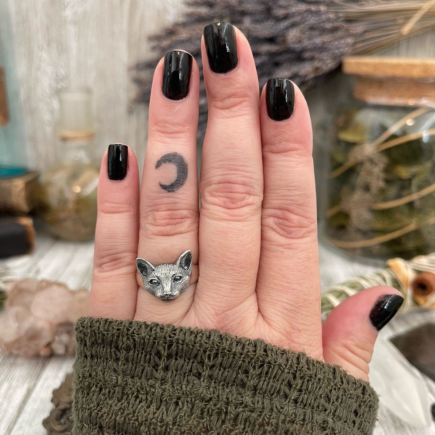 Bohemian Ring, boho jewelry, boho ring, Cat Ring, Etsy ID: 1562200059, Festival Jewelry, Gothic Jewelry, gypsy ring, Halloween Jewelry, Jewelry, Large Crystal, Rings, Statement Rings, Tiny Talisman, TINY TALISMANS, Witch Jewelry, Witch necklace, Witchy Ne