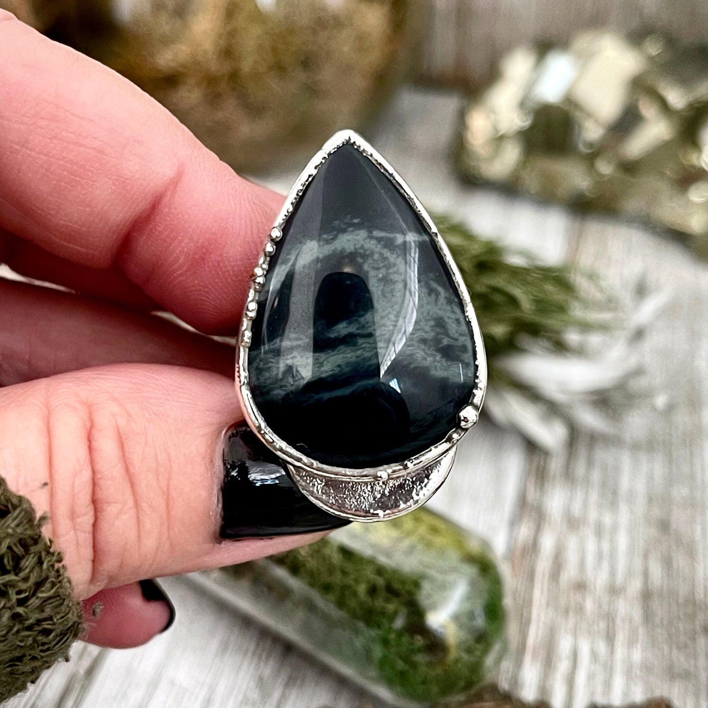 Big Bold Jewelry, Big Crystal Ring, Big Silver Ring, Big Statement Ring, Big Stone Ring, Bohemian Jewelry, Etsy ID: 1531400417, FOXLARK- RINGS, Jewelry, Large Crystal Ring, Natural stone ring, Rings, silver crystal ring, Silver Jewelry, Silver Stone Jewel