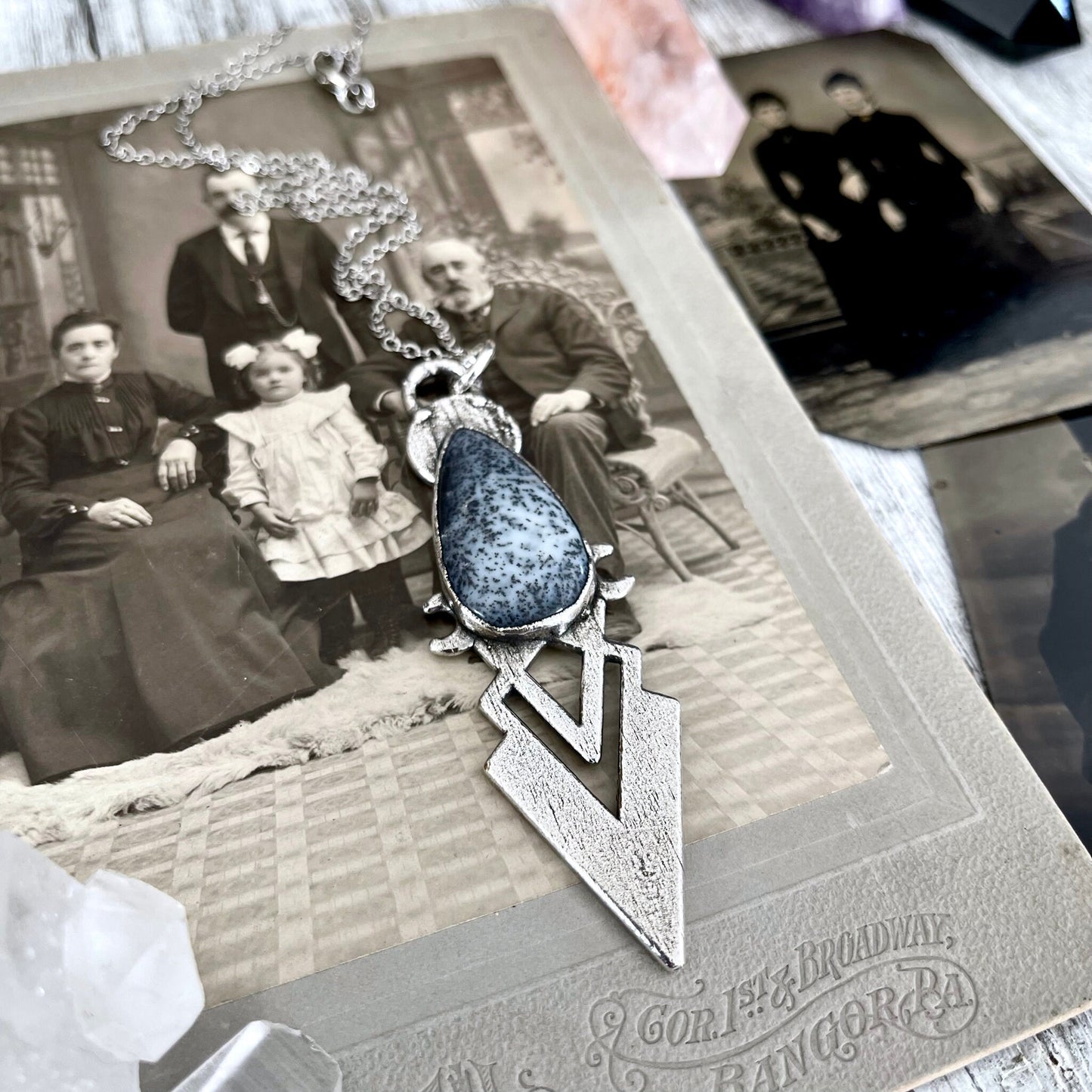 Big Crystal Necklace, Big Stone Necklace, Bohemian Jewelry, Crystal Necklaces, Etsy ID: 1556761578, Foxlark Alchemy, FOXLARK- NECKLACES, Gothic Jewelry, Jewelry, Large Crystal, Large Raw Crystal, layering necklace, Necklaces, Raw crystal jewelry, raw crys