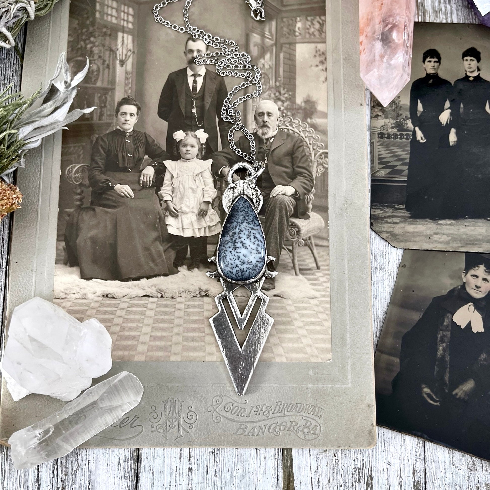 Big Crystal Necklace, Big Stone Necklace, Bohemian Jewelry, Crystal Necklaces, Etsy ID: 1556761578, Foxlark Alchemy, FOXLARK- NECKLACES, Gothic Jewelry, Jewelry, Large Crystal, Large Raw Crystal, layering necklace, Necklaces, Raw crystal jewelry, raw crys