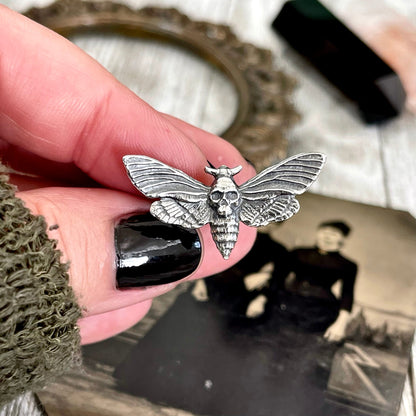 Alternative Ring, Bohemian Ring, boho jewelry, boho ring, CURATED- RINGS, Death's Head Moth, Etsy ID: 1568342074, Festival Jewelry, Gift for Woman, Gothic Jewelry, Gothic Ring, gypsy ring, Jewelry, Rings, Statement Rings, Witch Jewelry, Witch necklace, Wi