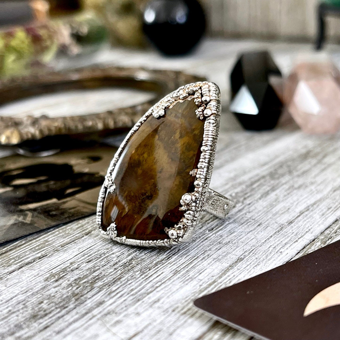 Big Bold Jewelry, Big Crystal Ring, Big Silver Ring, Big Statement Ring, Big Stone Ring, Bohemian Jewelry, Etsy ID: 1562112250, FOXLARK- RINGS, Jewelry, Large Boho Ring, Large Crystal Ring, Natural stone ring, Rings, silver crystal ring, Silver Jewelry, S