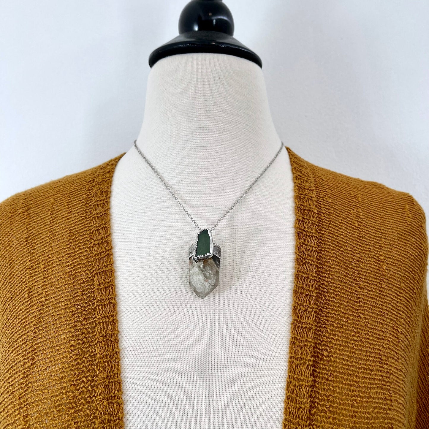 Big Crystal Necklace, Bohemian Jewelry, Crystal Jewelry, Crystal Necklaces, electroformed, Etsy ID: 1571868204, FOXLARK- NECKLACES, Jewelry, Large Crystal, Large Raw Crystal, Necklaces, Raw crystal jewelry, raw crystal necklace, Raw Stone Necklace, Sea Gl