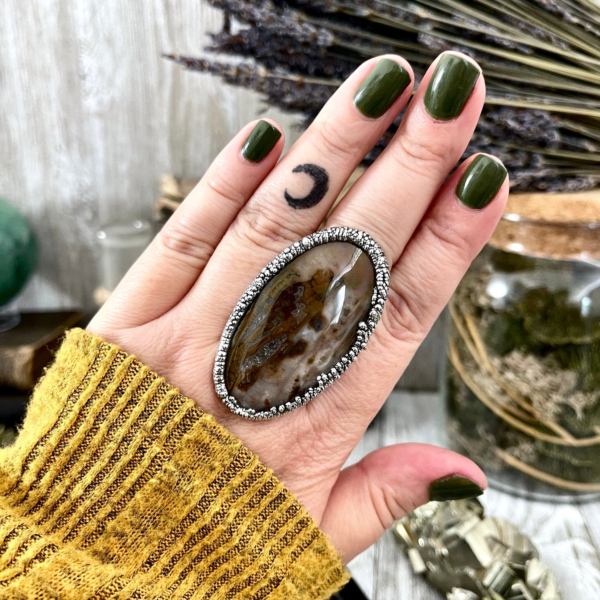 Big Bold Jewelry, Big Crystal Ring, Big Silver Ring, Big Statement Ring, Big Stone Ring, Bohemian Jewelry, Etsy ID: 1583491300, FOXLARK- RINGS, Jewelry, Large Boho Ring, Large Crystal Ring, Natural stone ring, Rings, silver crystal ring, Silver Jewelry, S