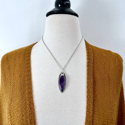 big crystal Necklace, Big Gothic Necklace, Big Silver Necklace, Big Stone Necklace, Bohemian Jewelry, Crystal Necklace, Crystal Necklaces, Crystal Pendant, Etsy ID: 1606548875, FOXLARK- NECKLACES, Gothic Jewelry, Jewelry, Moon Necklace, Necklaces, Stateme