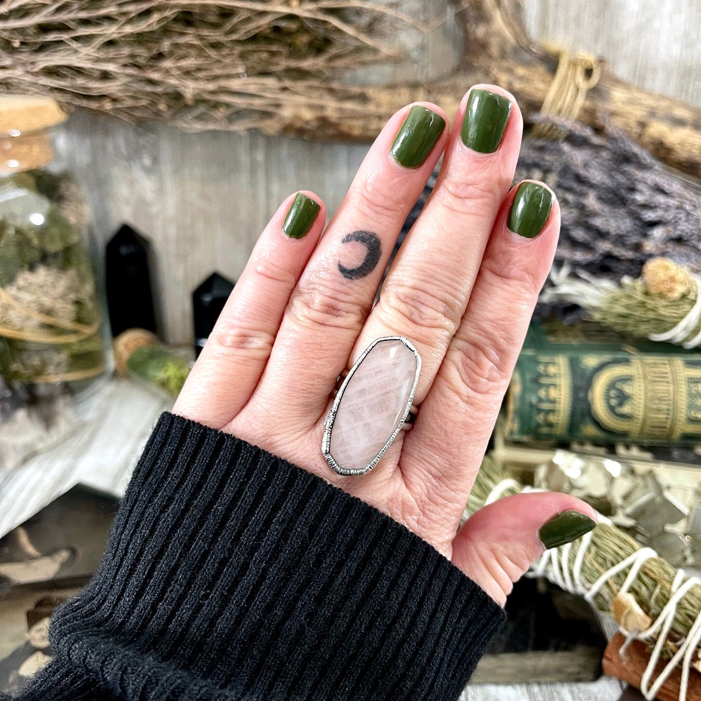 Big Crystal Ring, Big Silver Ring, Big Statement Ring, Etsy ID: 1616199264, FOXLARK- RINGS, Gemstone Jewelry, Geometric Ring, Jewelry, Large Boho Ring, Large Crystal Ring, Natural stone ring, Quartz jewelry, Rings, Rose Quartz ring, silver crystal ring, S