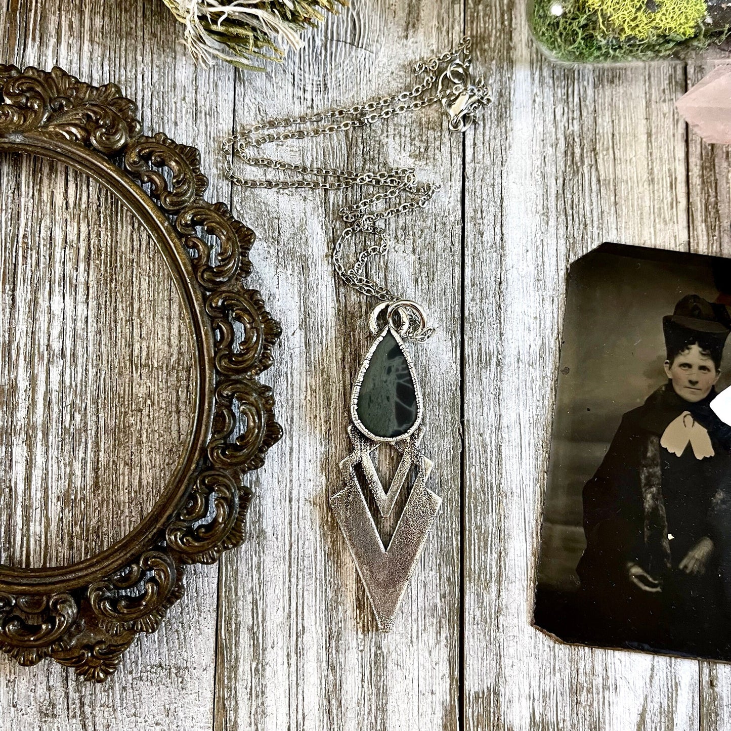 Big Crystal Necklace, Big Stone Necklace, Bohemian Jewelry, Crystal Necklaces, Etsy ID: 1634824085, Foxlark Alchemy, FOXLARK- NECKLACES, Gothic Jewelry, Jewelry, Large Crystal, Large Raw Crystal, layering necklace, Necklaces, Raw crystal jewelry, raw crys