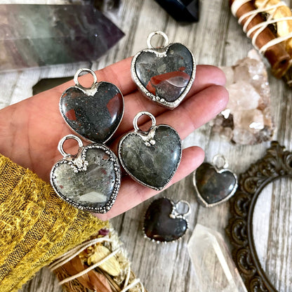 Big Heart Pendent, Bloodstone necklace, Crystal heart, Crystal Necklace, Crystal Necklaces, Crystal pendant, Etsy ID: 1659937333, FOXLARK- NECKLACES, Healing Crystal, Heart Necklace, Heart Pendant, Heart Shaped Locket, Jewelry, Necklaces, Silver Jewelry,