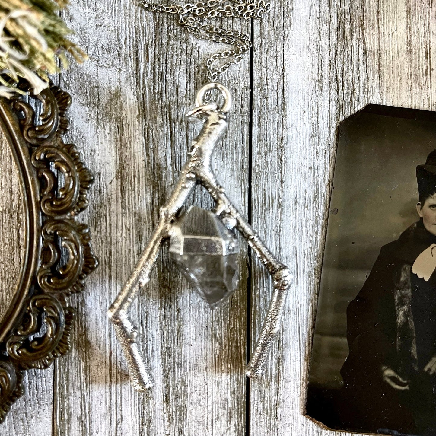 big crystal Necklace, Big Gothic Necklace, Bohemian Jewelry, Crystal Necklaces, Crystal Pendant, Etsy ID: 1634820585, FOXLARK- NECKLACES, herkimer diamond, Jewelry, nature inspired, Necklaces, Silver Jewelry, Silver Necklace, Silver Stone Jewelry, Stateme