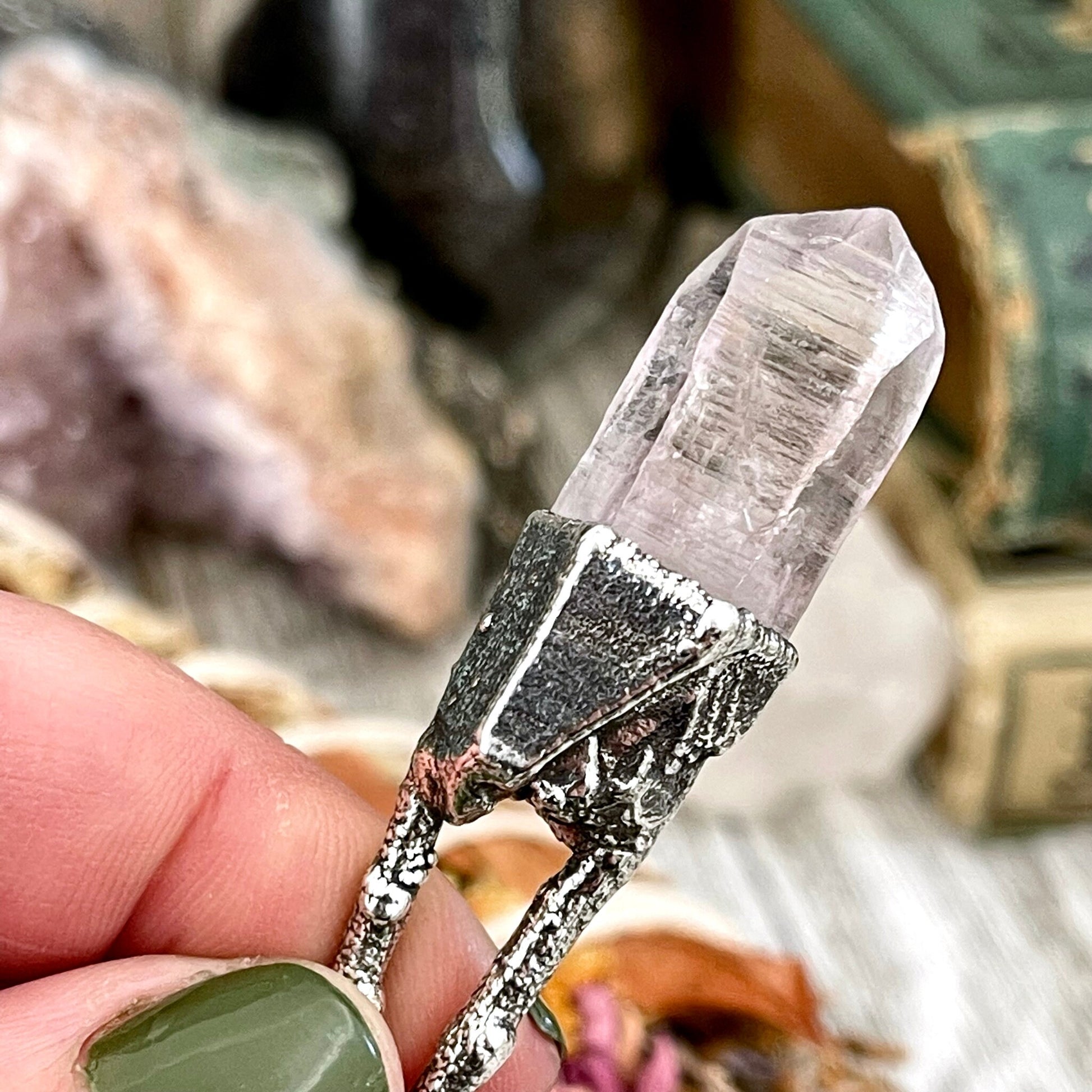 Amethyst Jewelry, big crystal Necklace, Big Gothic Necklace, Bohemian Jewelry, Crystal Necklaces, Crystal Pendant, Etsy ID: 1650771684, FOXLARK- NECKLACES, Jewelry, nature inspired, Necklaces, Quartz Necklace, Silver Jewelry, Silver Necklace, Silver Stone