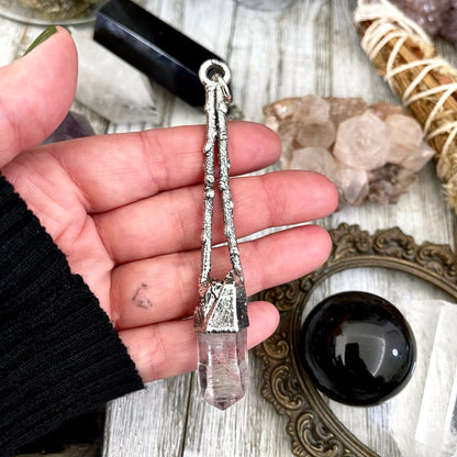 Amethyst Jewelry, big crystal Necklace, Big Gothic Necklace, Bohemian Jewelry, Crystal Necklaces, Crystal Pendant, Etsy ID: 1650771684, FOXLARK- NECKLACES, Jewelry, nature inspired, Necklaces, Quartz Necklace, Silver Jewelry, Silver Necklace, Silver Stone