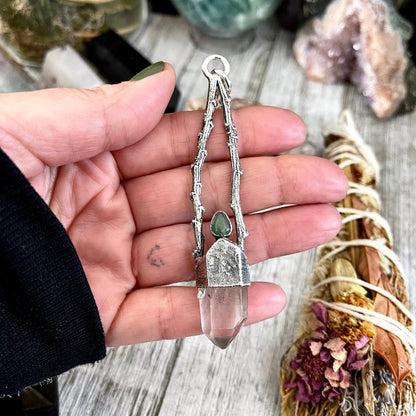 big crystal Necklace, Bohemian Jewelry, Crystal Necklaces, Crystal Pendant, Etsy ID: 1669644277, FOXLARK- NECKLACES, Jewelry, nature inspired, Necklaces, Quartz pendent, Raw Quartz jewelry, Silver Jewelry, Silver Necklace, Silver Stone Jewelry, Statement