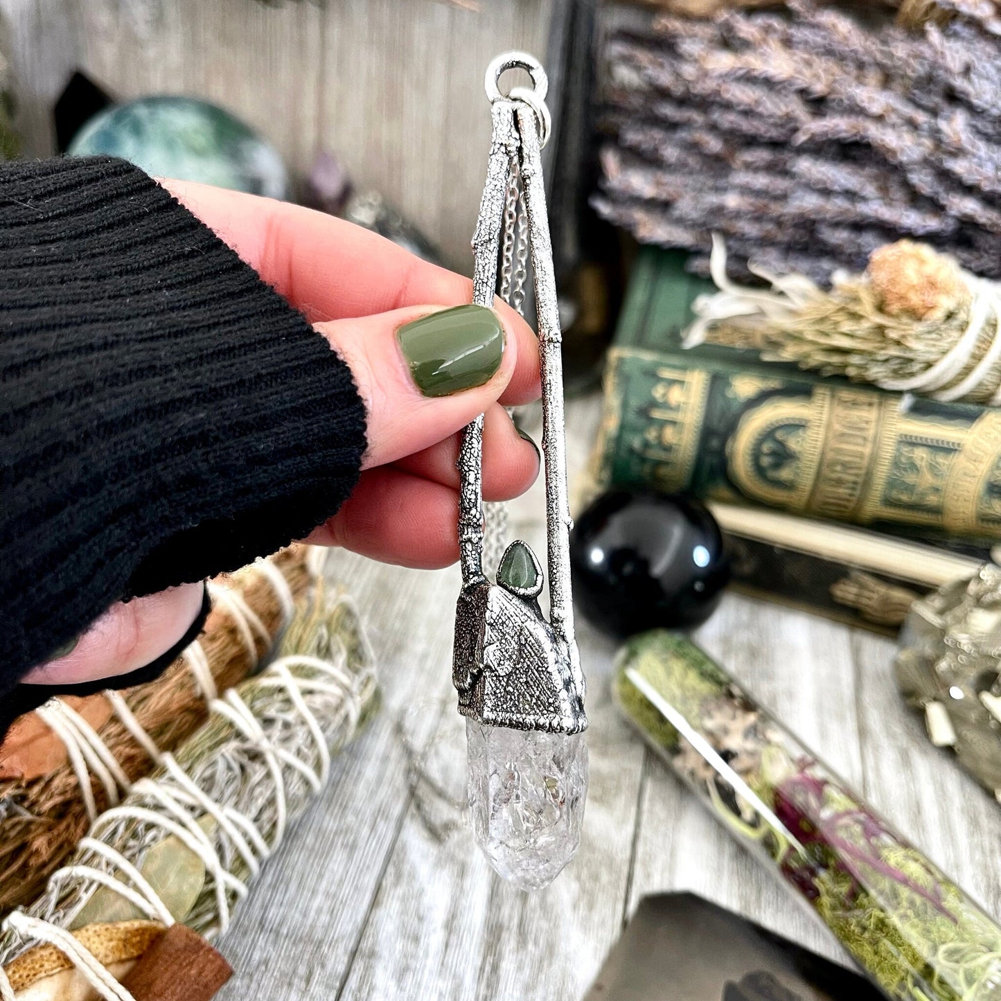 big crystal Necklace, Bohemian Jewelry, Crystal Necklaces, Crystal Pendant, Etsy ID: 1655473548, FOXLARK- NECKLACES, Jewelry, nature inspired, Necklaces, Quartz pendent, Raw Quartz jewelry, Silver Jewelry, Silver Necklace, Silver Stone Jewelry, Statement