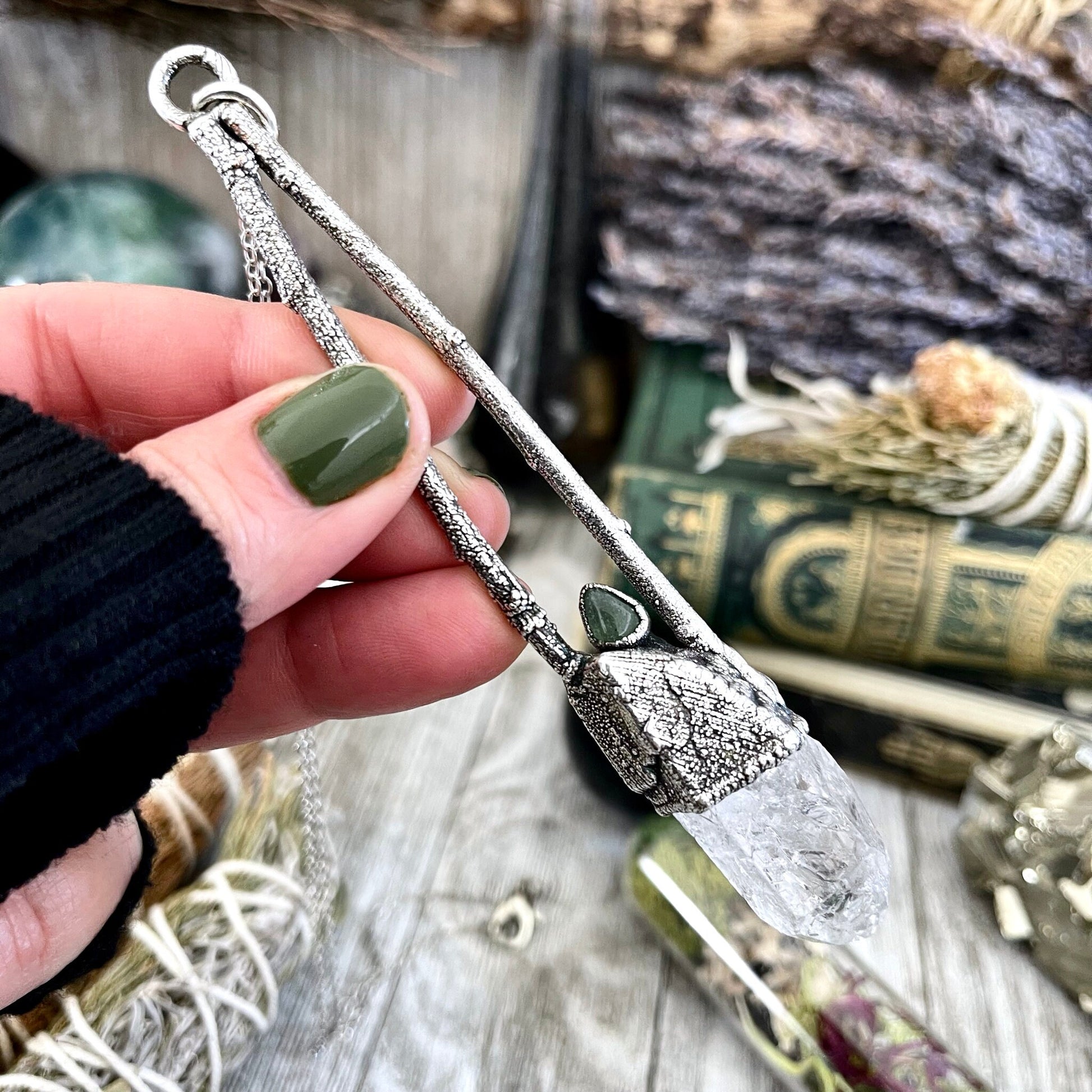 big crystal Necklace, Bohemian Jewelry, Crystal Necklaces, Crystal Pendant, Etsy ID: 1655473548, FOXLARK- NECKLACES, Jewelry, nature inspired, Necklaces, Quartz pendent, Raw Quartz jewelry, Silver Jewelry, Silver Necklace, Silver Stone Jewelry, Statement