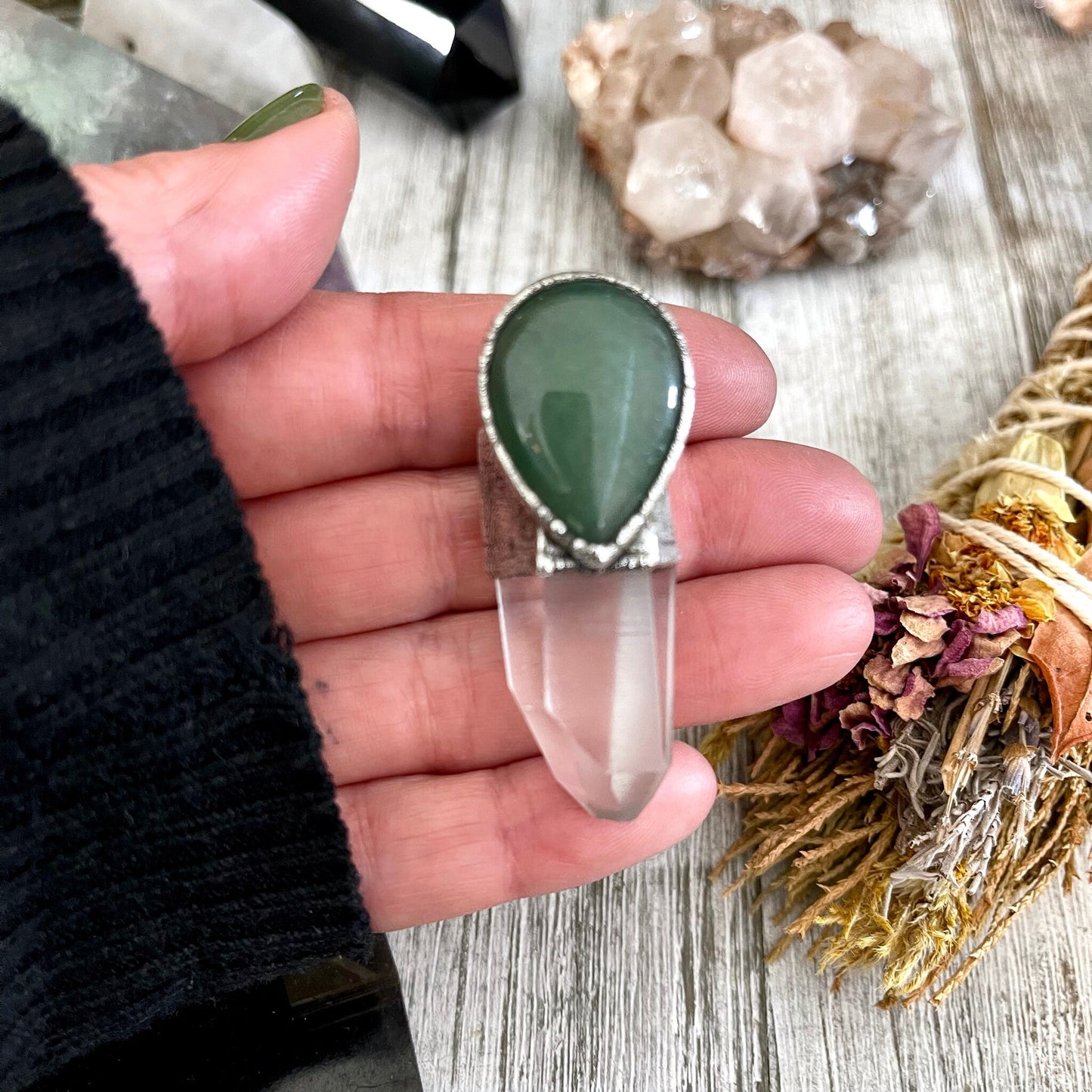 Aventurine jewelry, Big Crystal Necklace, Bohemian Jewelry, Crystal Jewelry, Crystal Necklaces, Etsy ID: 1655489832, FOXLARK- NECKLACES, Jewelry, Large Crystal, Large Raw Crystal, Necklaces, Quartz pendent, Raw crystal jewelry, raw crystal necklace, Raw S